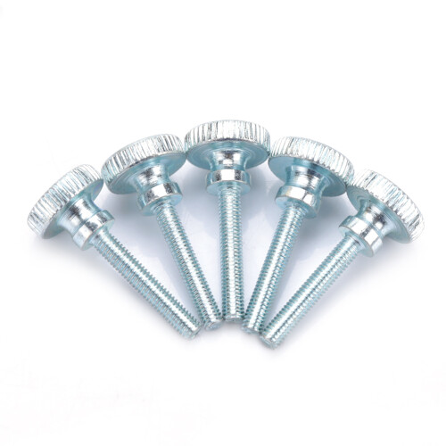 100pcs Adjustable Step Double Handle High Head Knurled Screw M3x18 1