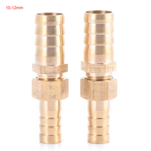 Brass Hose Barb Reducer Connector 10mm-12mm 2pcs
