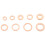 200x Kupferdichtungssatz M5-M14 Flachring 4