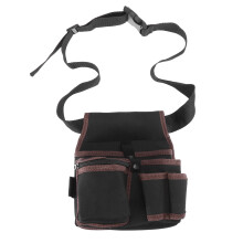Elektriker-Werkzeugtasche mit Gürtelhalterung Schwarz