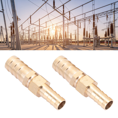 Brass Hose Barb Reducer Connector 10mm-12mm 2pcs 1