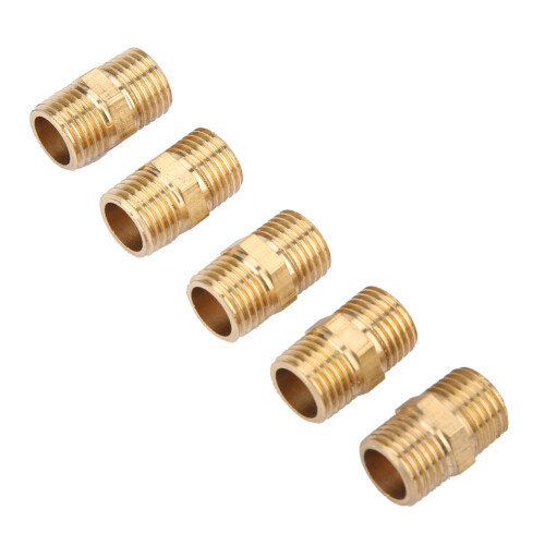 1/2" Messing-Sechskant-Nippel Rohrverbinder (5Stk) 2