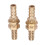 2x Messing Durchgangsverschraubung (8mm) 1