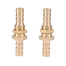 2x Messing Durchgangsverschraubung (10mm)