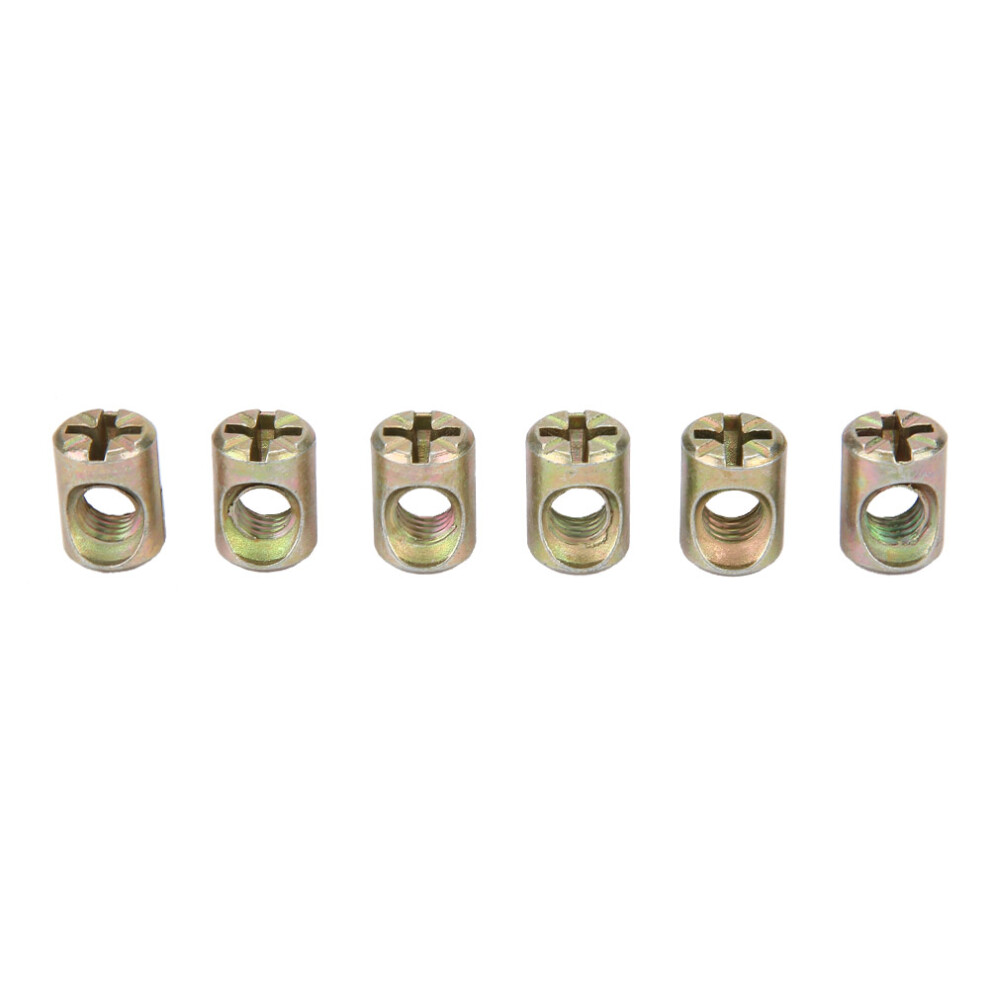 30Pcs M6 Furniture Barrel Nut Connectors 323163243764