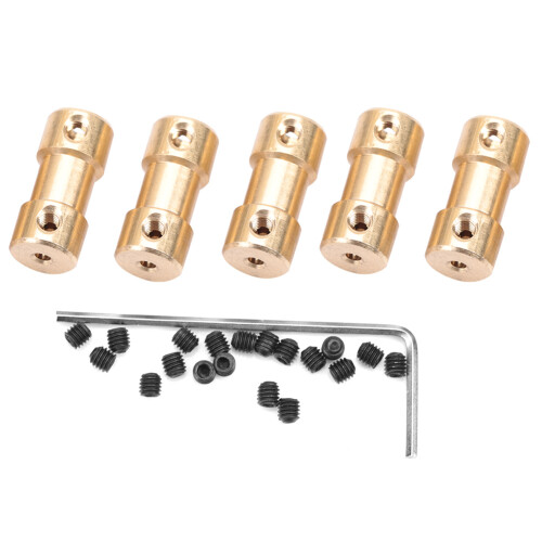 5pcs Motor Copper Shaft Coupler 2.3-4.0mm Adapter