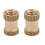 M2.5 Messing-Einpressmuttern Zylindrisch Riffel M2.5*6*3.5, 50Stk 3