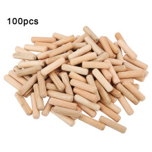 100x Holz-Dübelstifte M10 x 40mm Möbelmontage