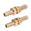 2x Messing Durchgangsverschraubung (10mm) 4