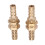 2x Messing Durchgangsverschraubung (10mm) 2
