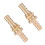 2x Messing Durchgangsverschraubung (10mm) 3