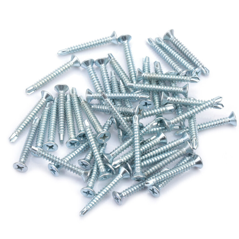 50Pcs M4.2 Flat Head Self Drilling Screws M4.2*38 323163238982