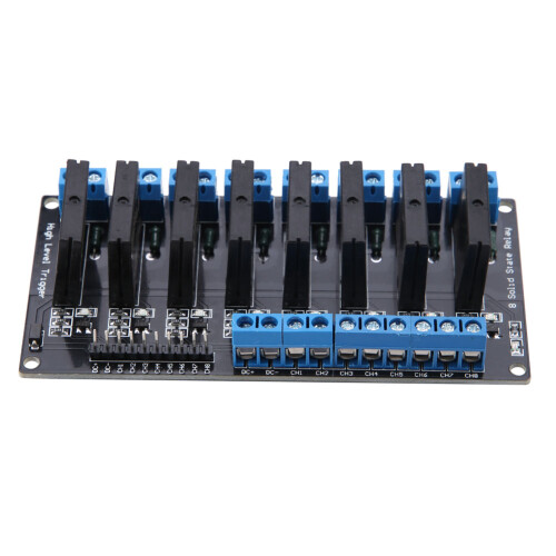5V 8 Channel Solid State Relay Module with Fuse High Level Trigger 2A 2