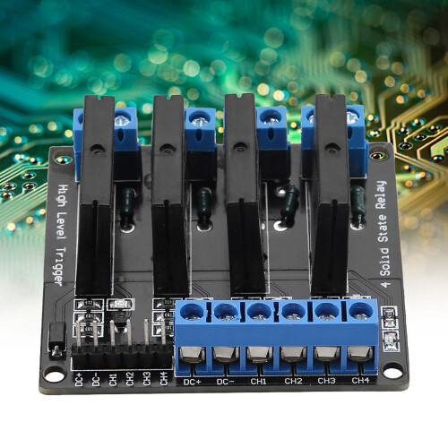 4-Kanal-SSR-Modul DC-AC 5V 2A mit Sicherung 1