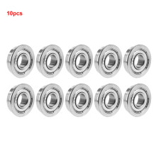 10 Stk F698ZZ Mini-Kugellager mit Flansch 8x19x6mm