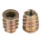 50Pcs M6 Zinc Alloy Hex Insert Nuts M6*15 4
