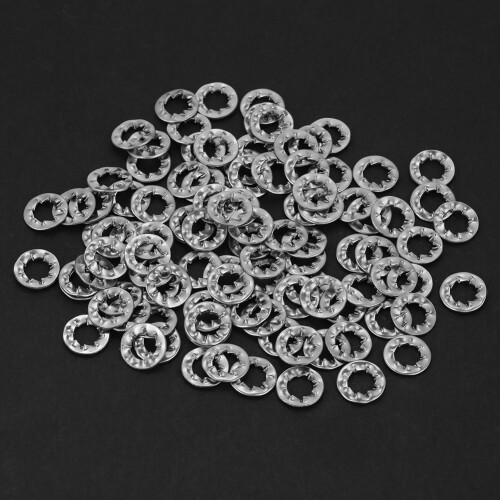 100x M6 Edelstahl-Sicherungsring mit Zahn 1