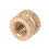 50 Pcs M3 Brass Knurled Insert Nuts M3x5x5.3 5