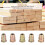 50Pcs M6 Zinc Alloy Hex Insert Nuts M6*15 2