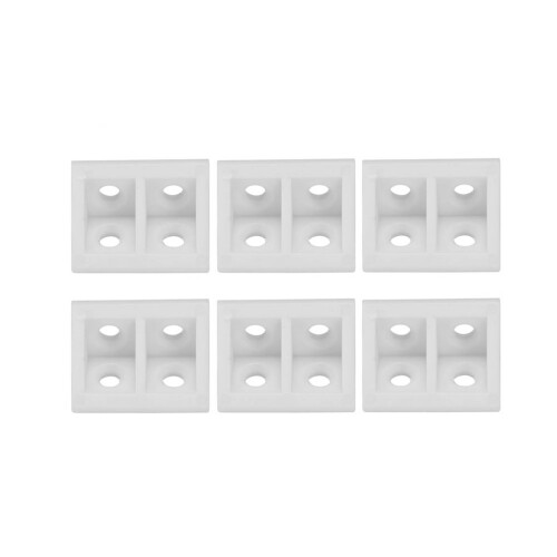 50pcs Plastic Right Angle Corner Gusset Brace 1