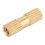 M4 10 Pcs Blind Hole Brass Knurled Insert Nut M4x16x6.3 4