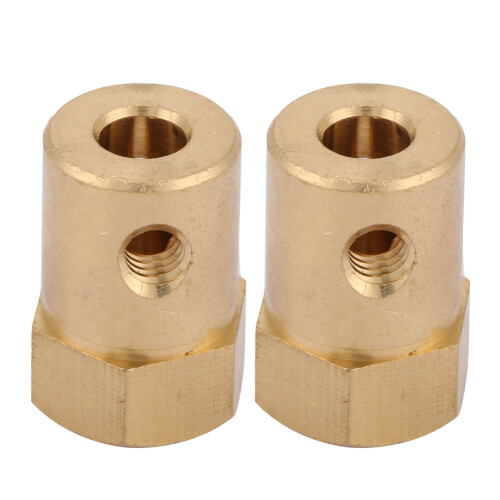 4x Messing-Wellenkupplung 6mm Motorverbinder 1