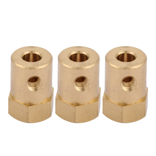 4x Messing-Wellenkupplung 6mm Motorverbinder 2