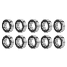 10x Kugellager 6003-2RS 17x35x10mm mit Gummidichtung