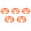 5pcs Calf Weaning Nose Rings Plastic Spiked Ring Prevent Suckling 1