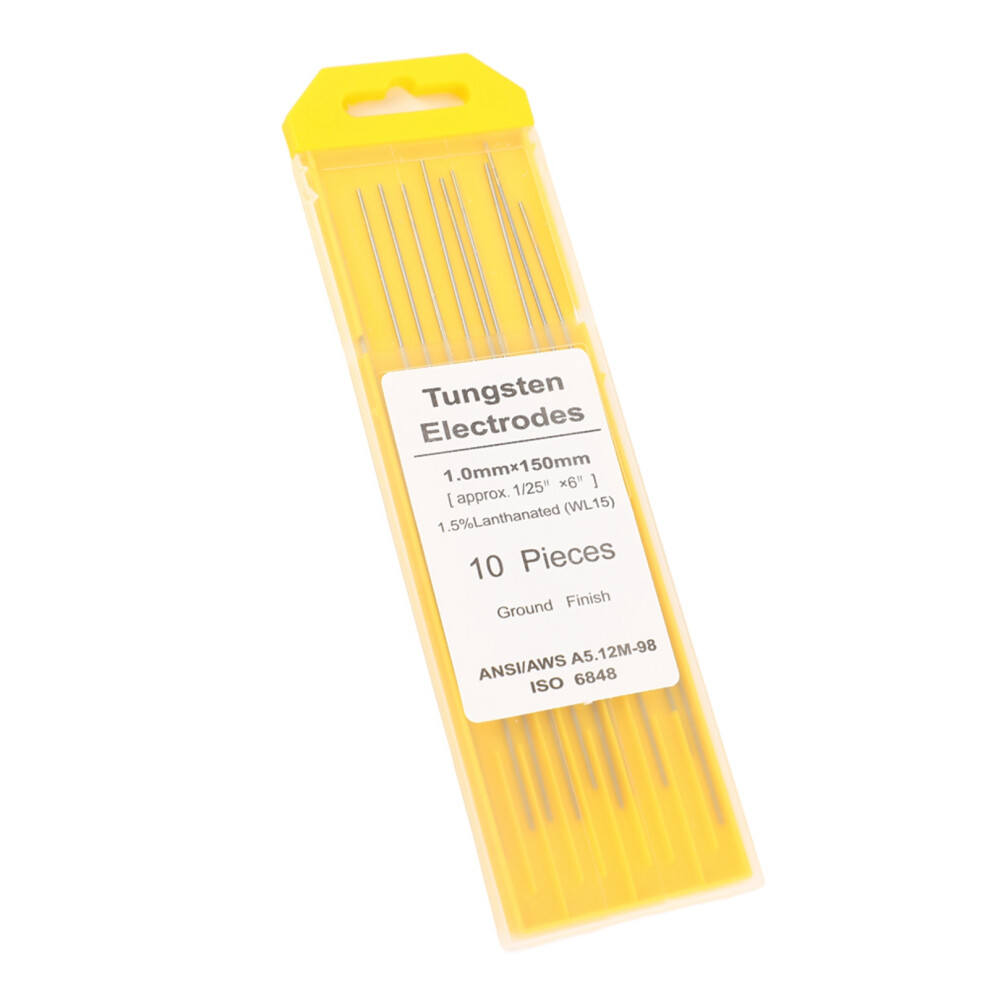 10Pcs Wl15 Lanthanum Tungsten Tig Electrodes 1.0Mm*150Mm 323163248547