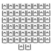 50pcs Carbon Steel T slot Nut M6*16*6 for 30 Series