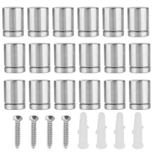 18 Stk. M19x25mm Edelstahl-Glasbefestigungsschrauben