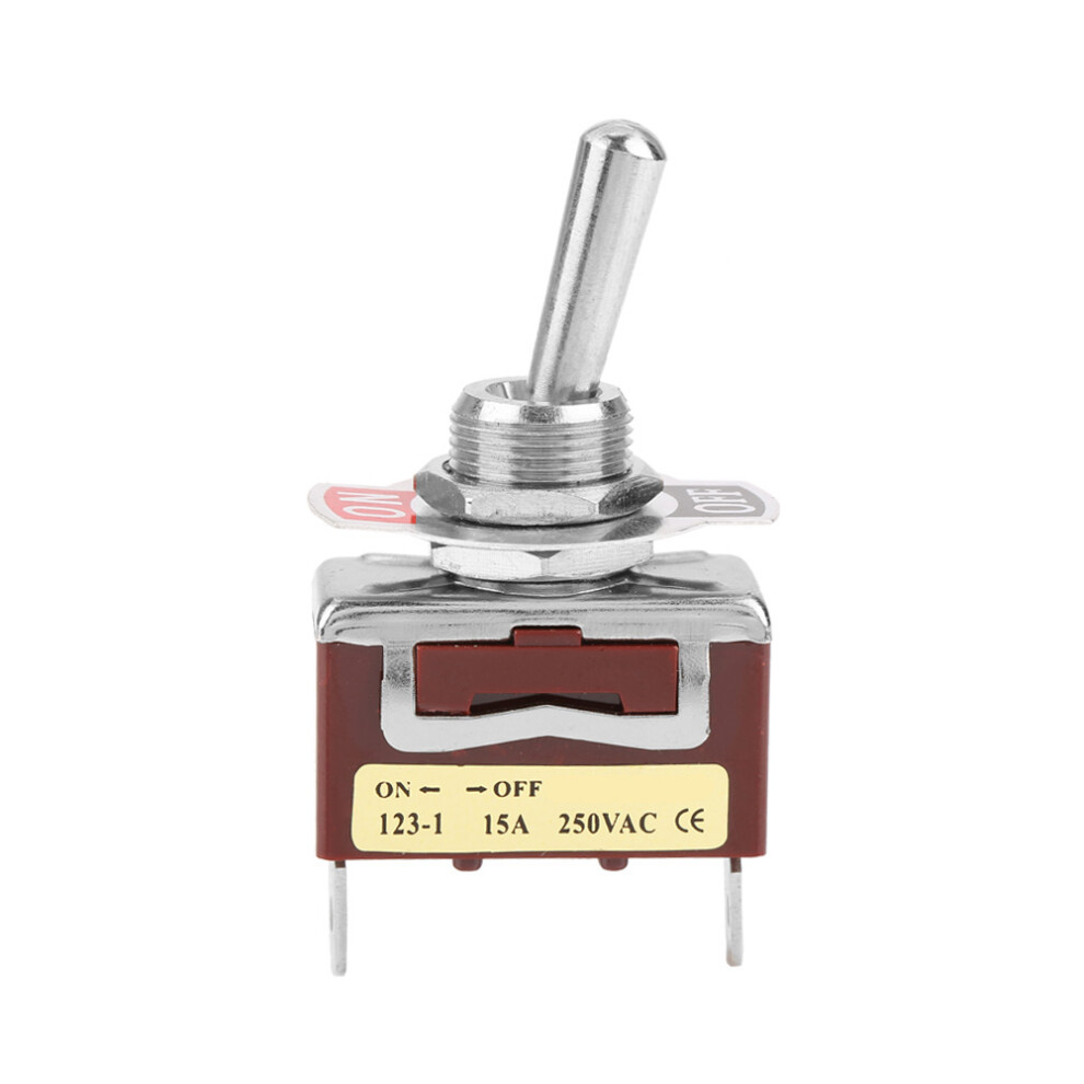 15A On Off Momentary Toggle Switch 2 Pin 2 Position 12Mm 323163244853