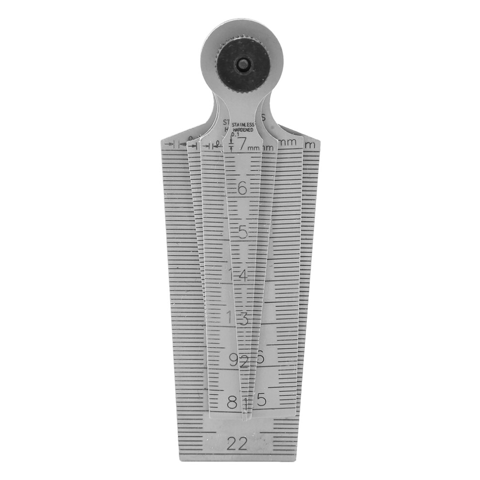 Stainless Steel Welding Taper Feeler Gauge Ruler Hole Inspection Tool 323163246666
