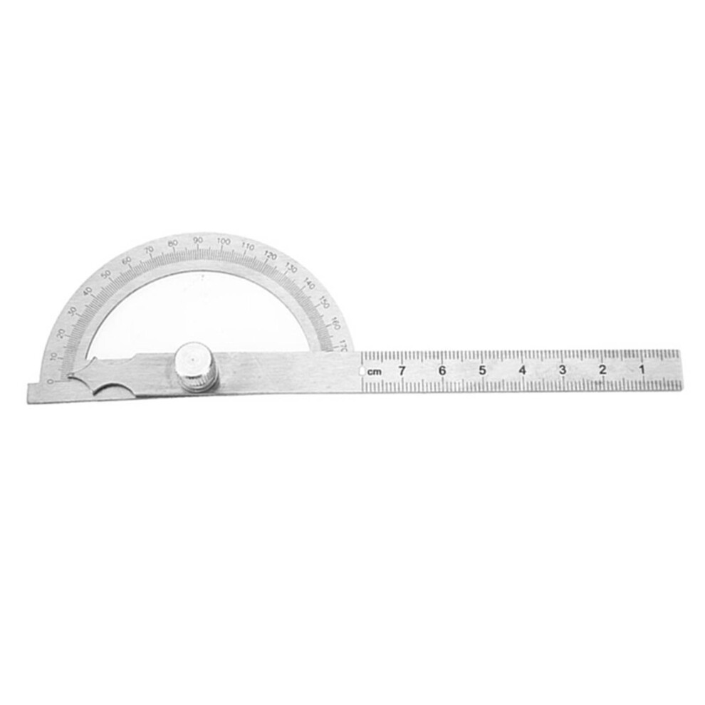 Stainless Steel Protractor 0-180 Degree 15Cm Ruler 80*120Mm 323163244938