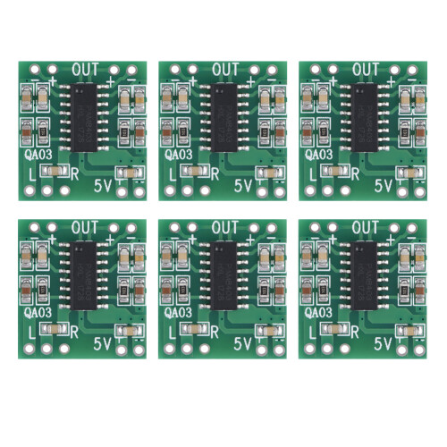 6x 3W+3W Typ-D Digital Audio Verstärkermodul 2,5-5,5V