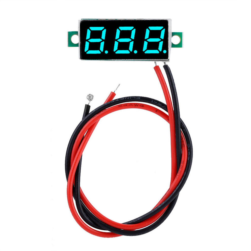 1Pc Digital 0.28" Led Voltmeter 2.5-30V Blue 323163248912