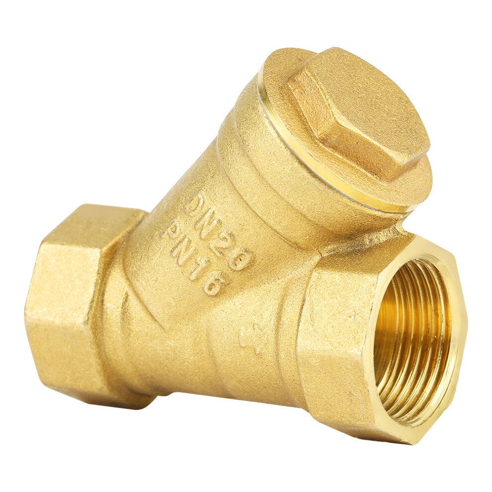 3/4" Bspp Female Y Shaped Brass Strainer Filter Valve For Water Oil 323163248943