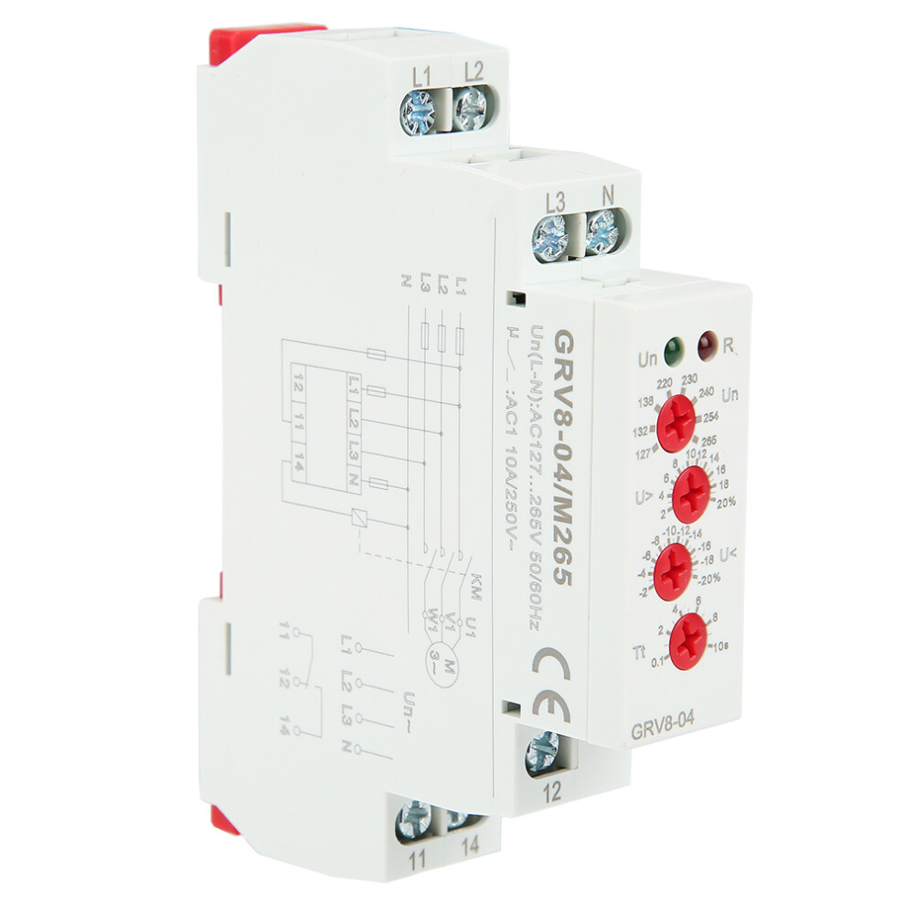 Grv8-04 3-Phase Voltage Monitoring Relay Phase Sequence M265 323163245034