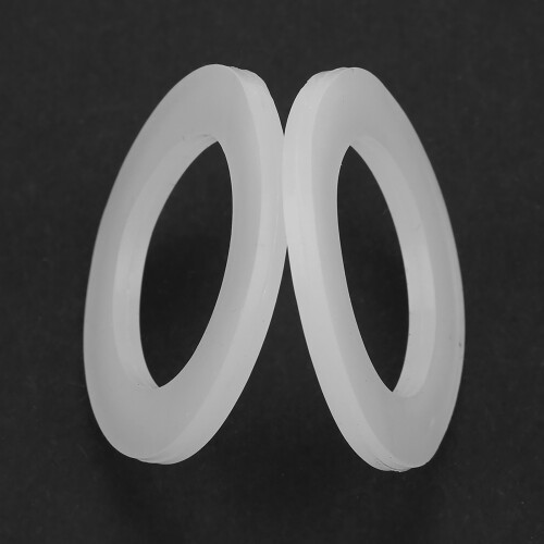 12 Stk. Flachdichtung Weiß Silikon O-Ring Dichtungsring 30mm 2