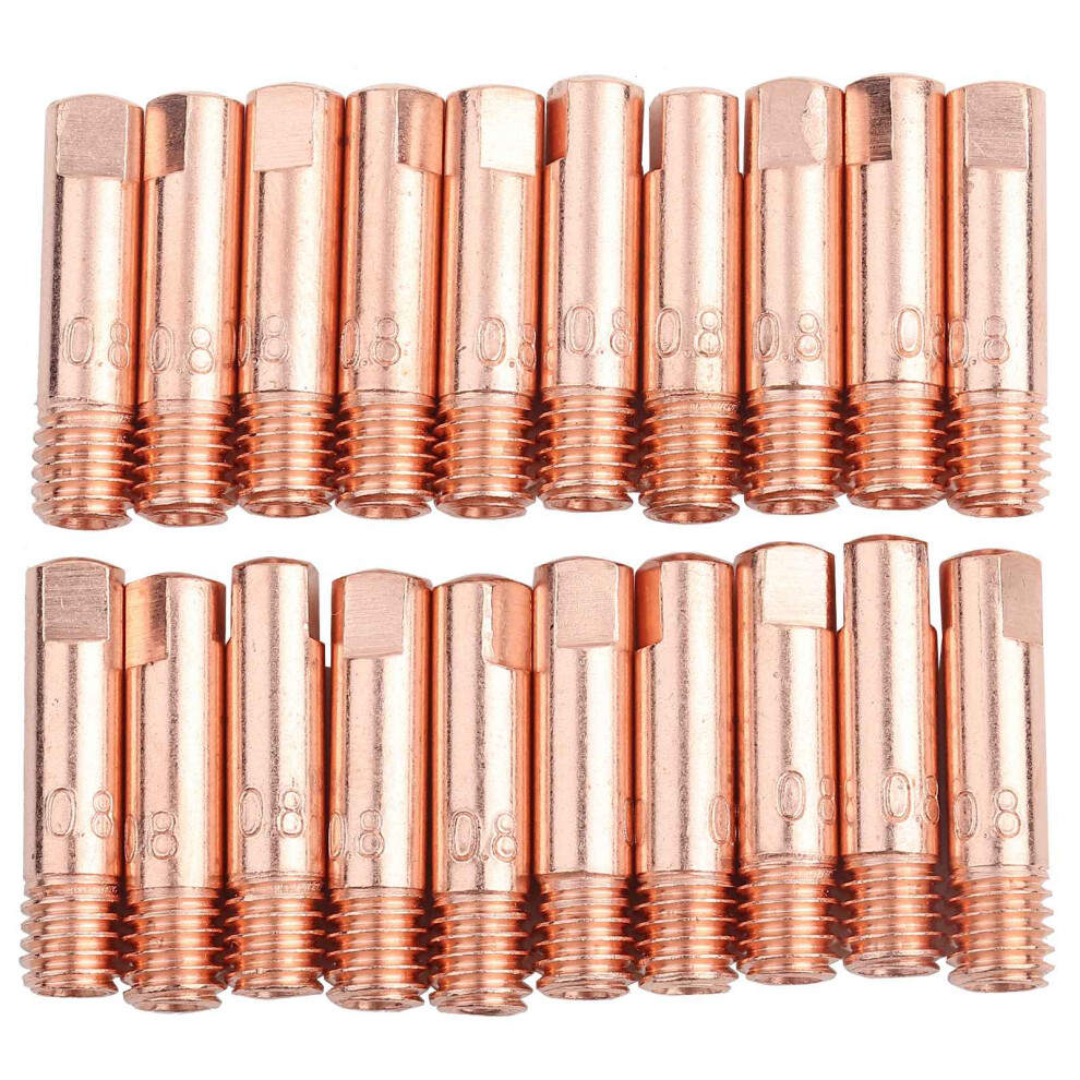20Pcs Copper Contact Tip For 15Ak Mig/Mag Torch (0.8Mm) 323163246857