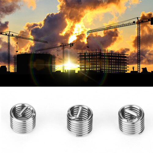 100pcs M5 SS304 Coiled Thread Inserts M5*0.8*1.5 2