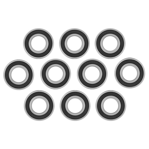 10x Kugellager 6004-2RS, 20x42x12 mm, Gummidicht