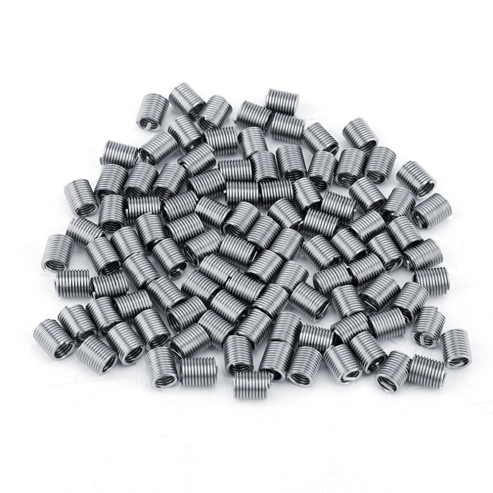 100Pcs M4 Ss304 Coiled Wire Thread Inserts M4*0.7*2.5D 323163246017