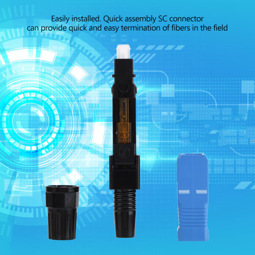 100 Stk SC Single Mode Glasfaser-Steckverbinder FTTH 1