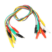 10x 50cm 35mm Doppel-Krokodilklemmen Kabel