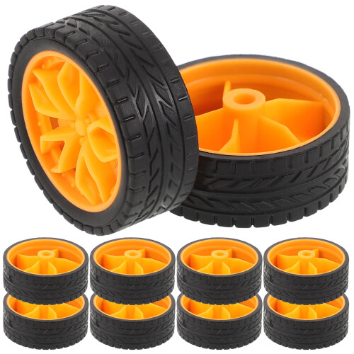 Plastik Spielzeugräder Orange 28