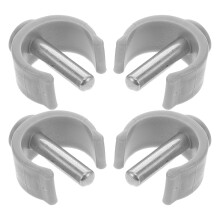 4 Stk. Gehhilfe Zubehör 3,10x2,80x1,40 Cm Grau