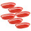 6 Stk. Hamburger Couchtisch Tablett Tabletts Rot 1