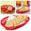 6 Stk. Hamburger Couchtisch Tablett Tabletts Rot 6